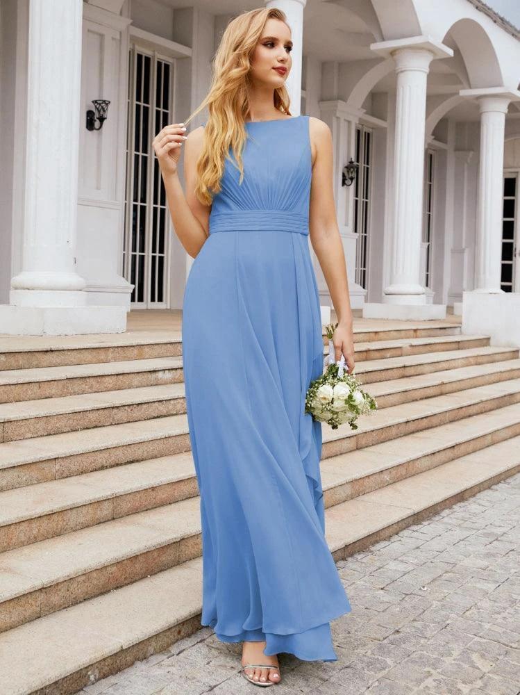 Numbersea Bridesmaid Dresses for Wedding Ruffles Long Formal Prom Gowns 28039 - Image 28