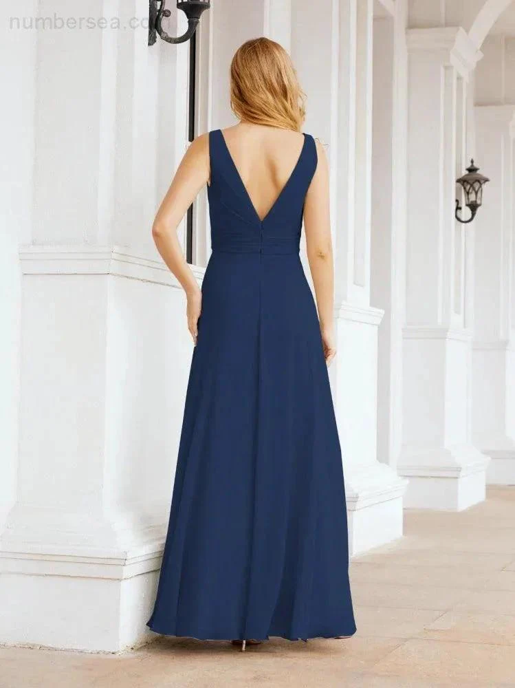 Numbersea Bridesmaid Dresses for Wedding Ruffles Long Formal Prom Gowns 28039 - Image 38