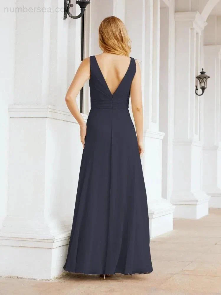Numbersea Bridesmaid Dresses for Wedding Ruffles Long Formal Prom Gowns 28039 - Image 53