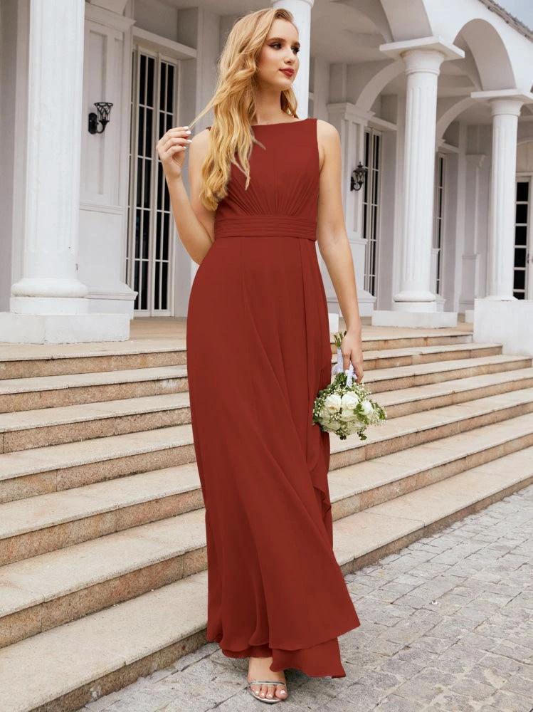 Numbersea Bridesmaid Dresses for Wedding Ruffles Long Formal Prom Gowns 28039 - Image 55