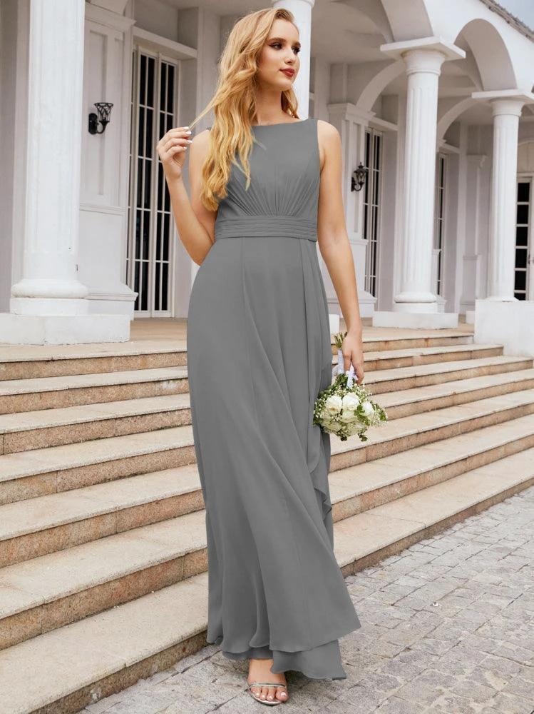 Numbersea Bridesmaid Dresses for Wedding Ruffles Long Formal Prom Gowns 28039 - Image 58