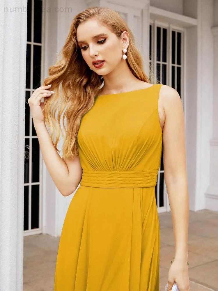 Numbersea Bridesmaid Dresses for Wedding Ruffles Long Formal Prom Gowns 28039 - Image 6