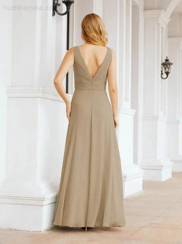 Numbersea Bridesmaid Dresses for Wedding Ruffles Long Formal Prom Gowns 28039 - Image 71