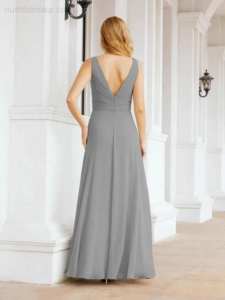 Numbersea Bridesmaid Dresses for Wedding Ruffles Long Formal Prom Gowns 28039 - Image 74