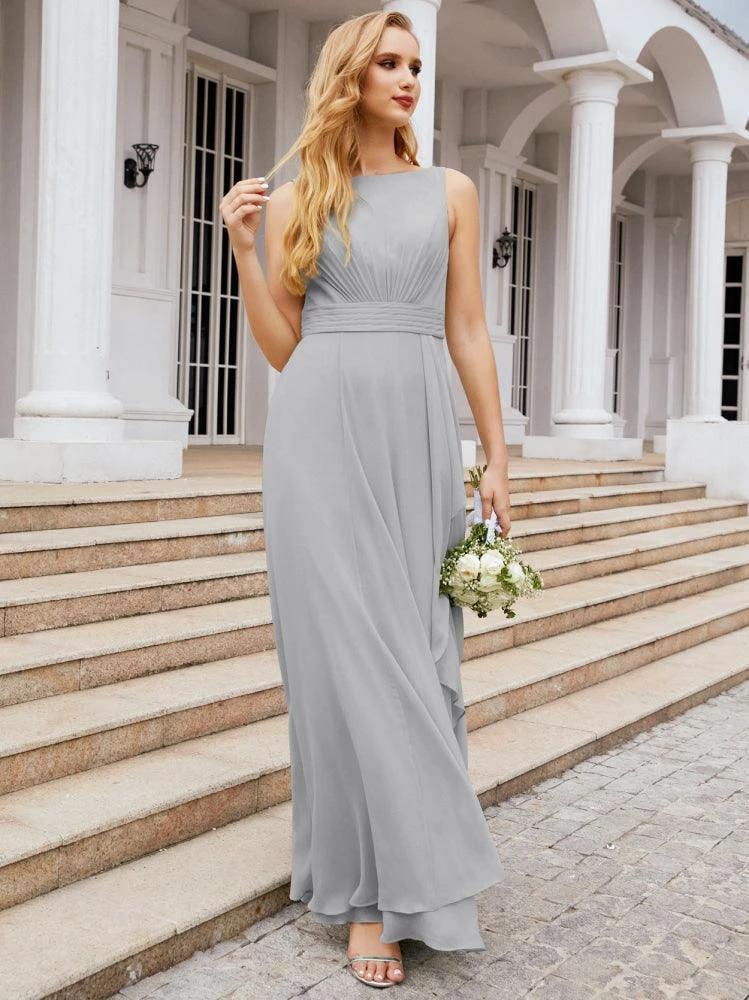 Numbersea Bridesmaid Dresses for Wedding Ruffles Long Formal Prom Gowns 28039 - Image 79