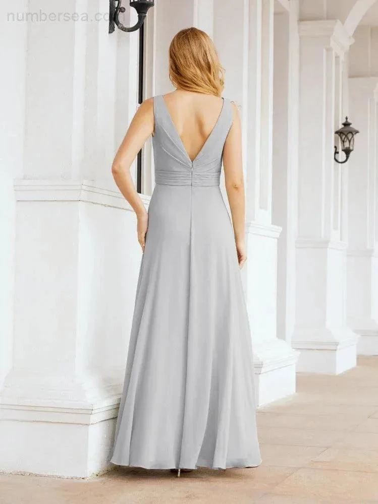 Numbersea Bridesmaid Dresses for Wedding Ruffles Long Formal Prom Gowns 28039 - Image 80