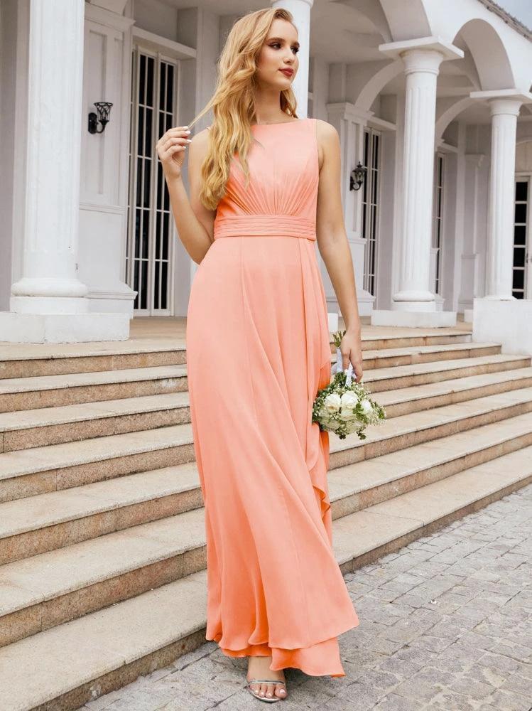 Numbersea Bridesmaid Dresses for Wedding Ruffles Long Formal Prom Gowns 28039 - Image 85
