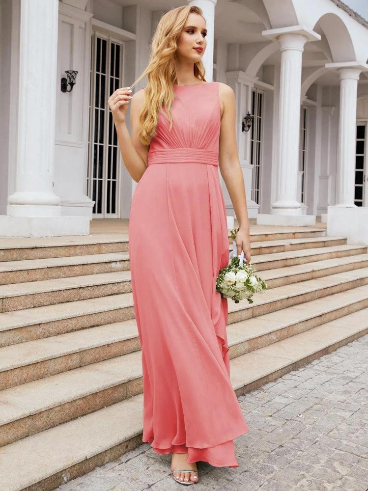 Numbersea Bridesmaid Dresses for Wedding Ruffles Long Formal Prom Gowns 28039 - Image 88