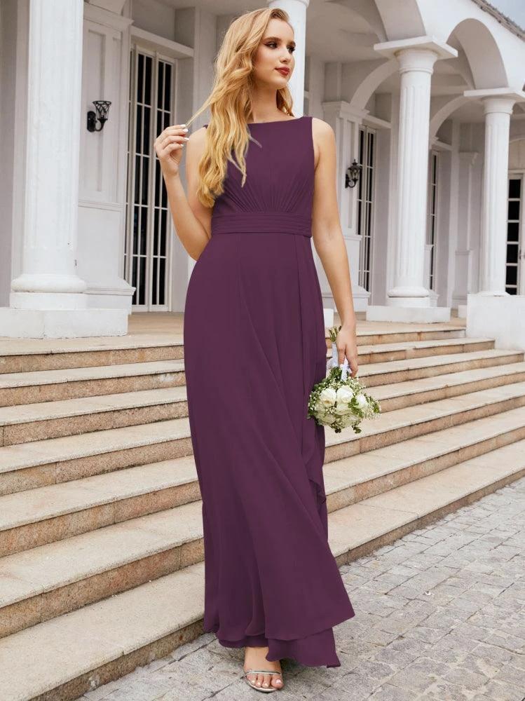Numbersea Bridesmaid Dresses for Wedding Ruffles Long Formal Prom Gowns 28039 - Image 91