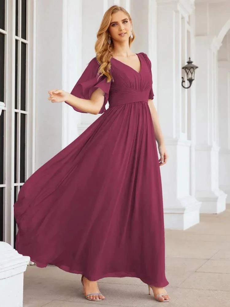 Numbersea Bridesmaid Dresses for Women Wedding Long Party Prom Dress  28068 - Image 100