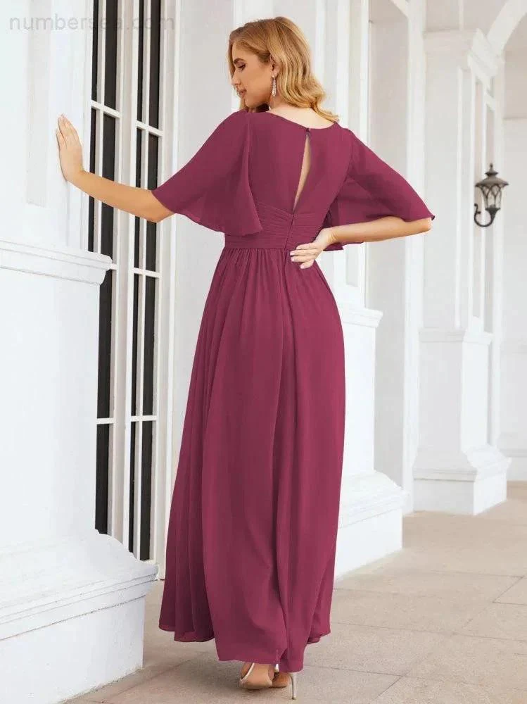 Numbersea Bridesmaid Dresses for Women Wedding Long Party Prom Dress  28068 - Image 101