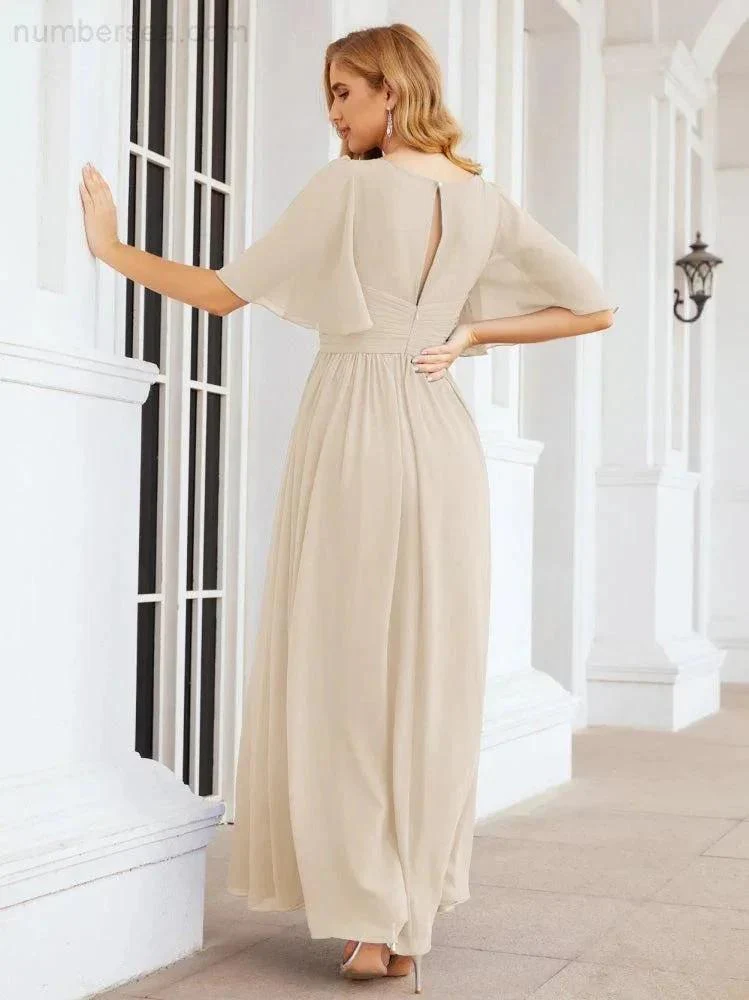 Numbersea Bridesmaid Dresses for Women Wedding Long Party Prom Dress  28068 - Image 104
