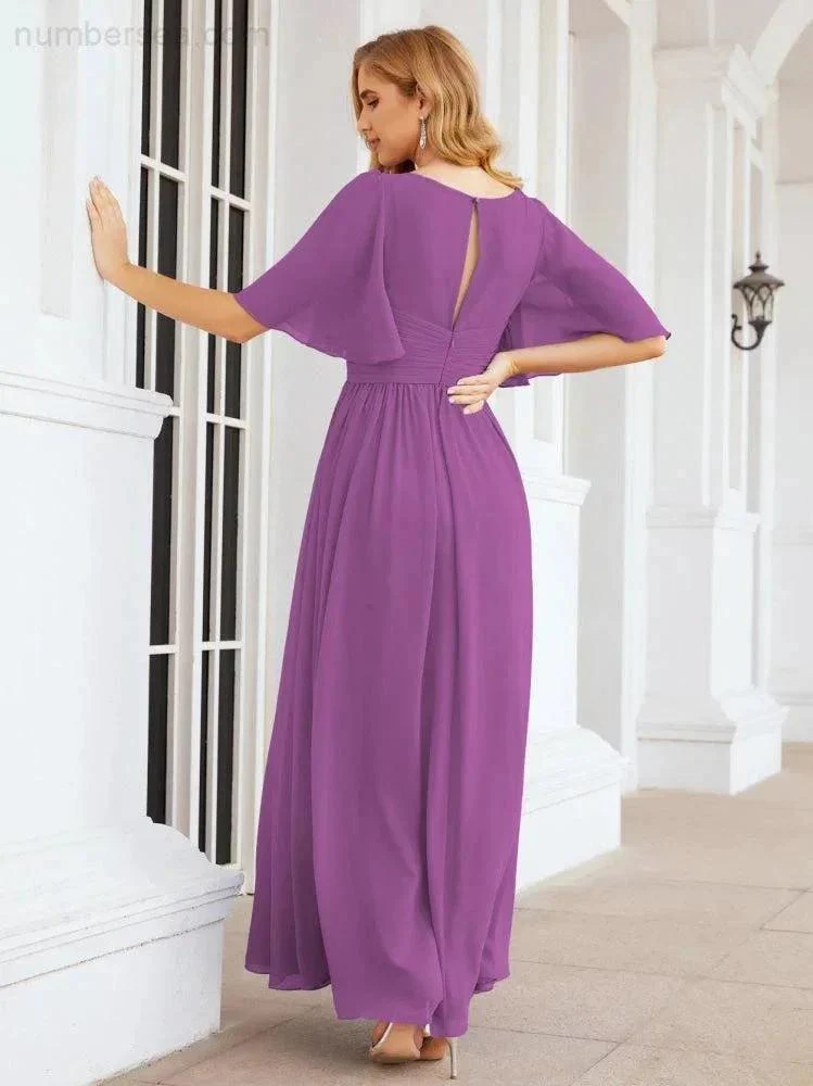 Numbersea Bridesmaid Dresses for Women Wedding Long Party Prom Dress  28068 - Image 107