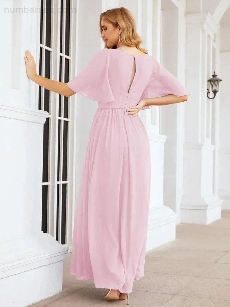 Numbersea Bridesmaid Dresses for Women Wedding Long Party Prom Dress  28068 - Image 116