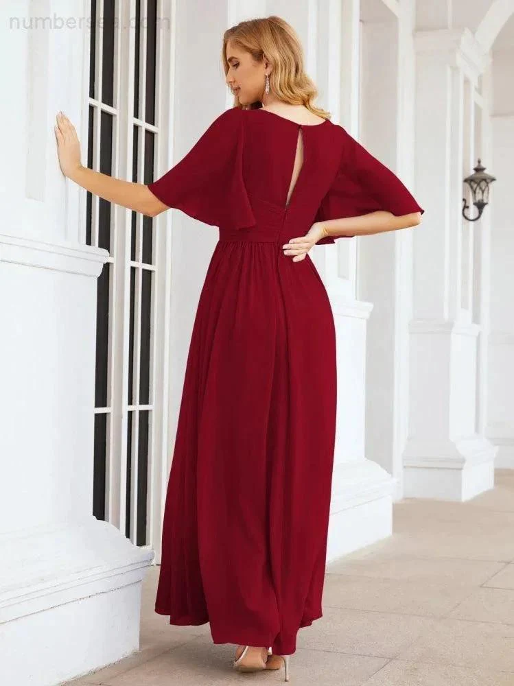 Numbersea Bridesmaid Dresses for Women Wedding Long Party Prom Dress  28068 - Image 122