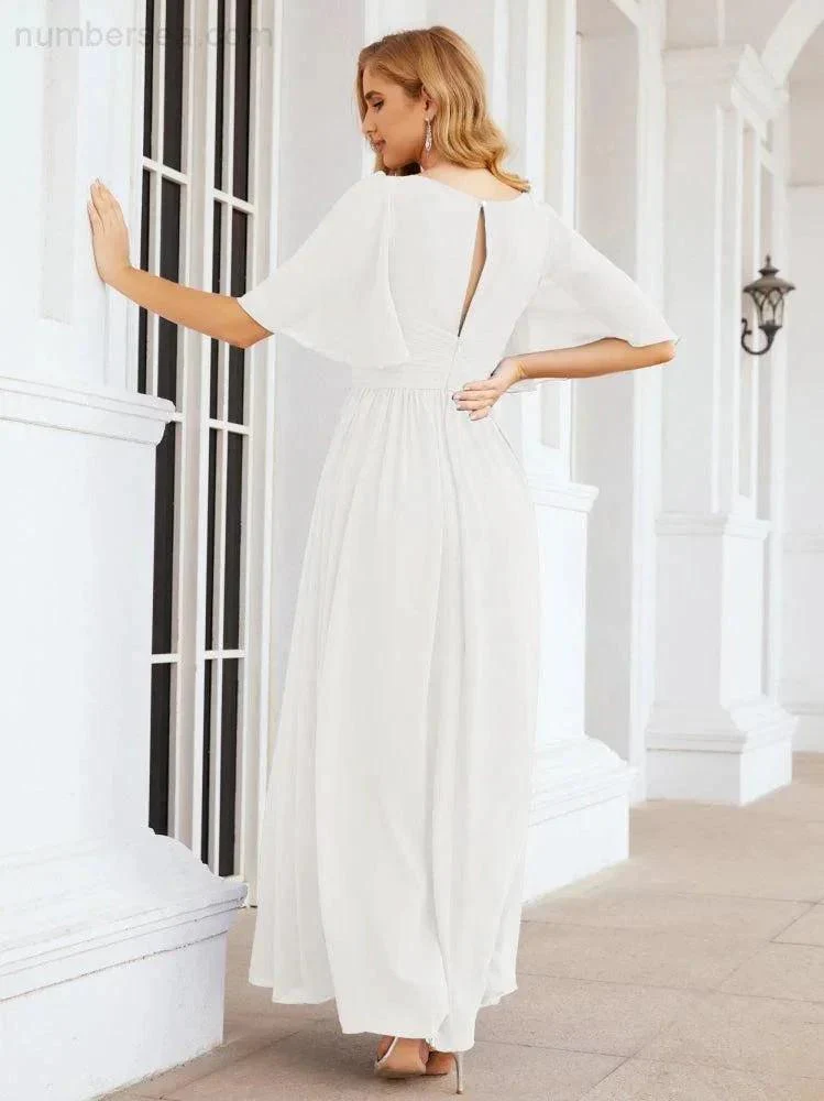 Numbersea Bridesmaid Dresses for Women Wedding Long Party Prom Dress  28068 - Image 125