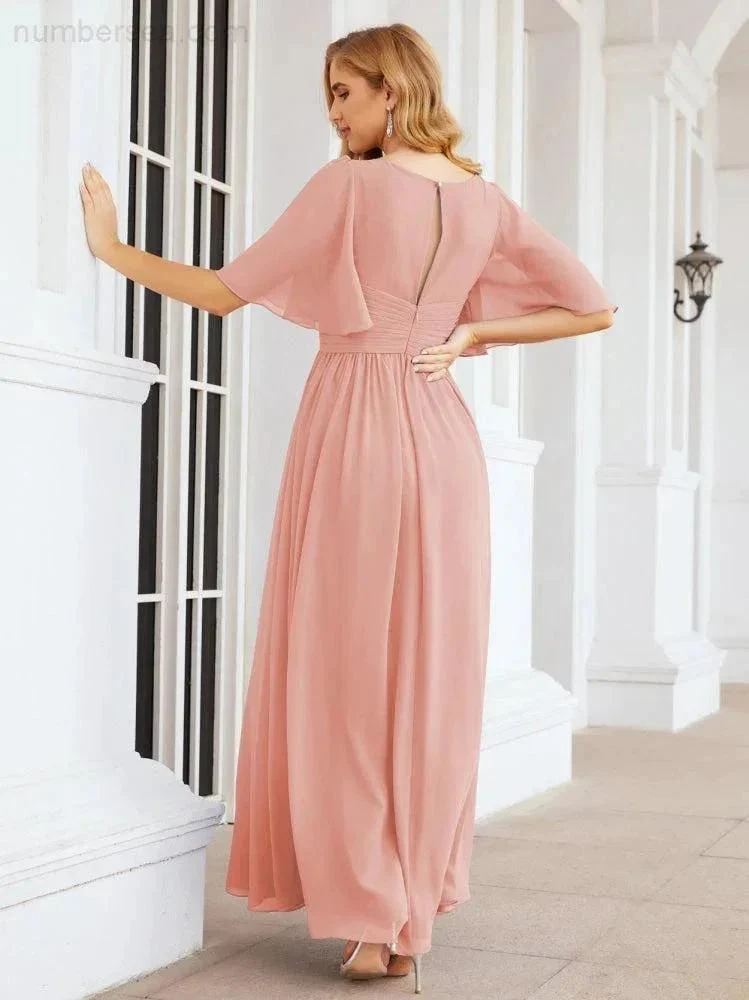 Numbersea Bridesmaid Dresses for Women Wedding Long Party Prom Dress  28068 - Image 17