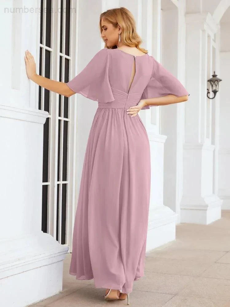 Numbersea Bridesmaid Dresses for Women Wedding Long Party Prom Dress  28068 - Image 2