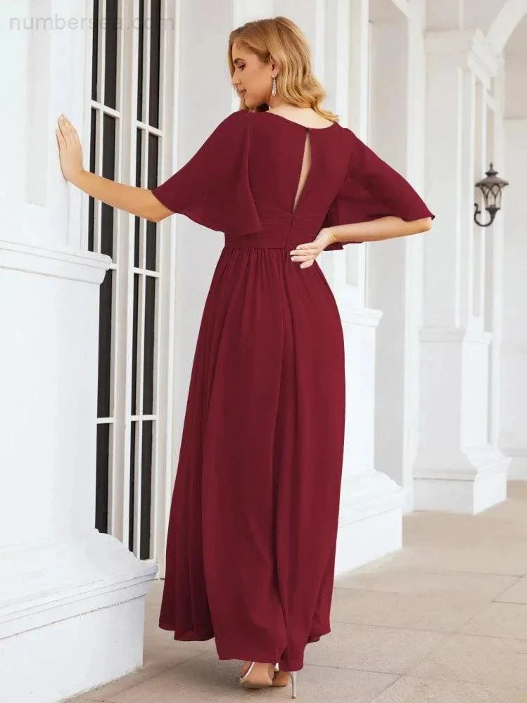 Numbersea Bridesmaid Dresses for Women Wedding Long Party Prom Dress  28068 - Image 35