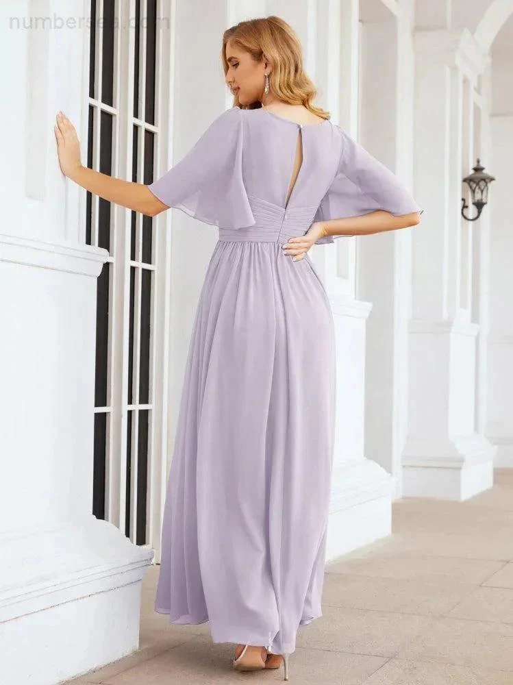 Numbersea Bridesmaid Dresses for Women Wedding Long Party Prom Dress  28068 - Image 41