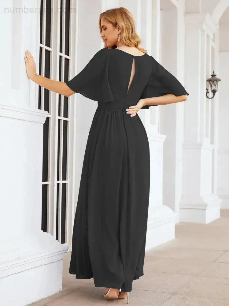 Numbersea Bridesmaid Dresses for Women Wedding Long Party Prom Dress  28068 - Image 44