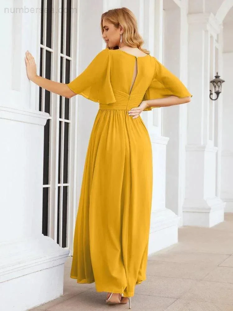 Numbersea Bridesmaid Dresses for Women Wedding Long Party Prom Dress  28068 - Image 5