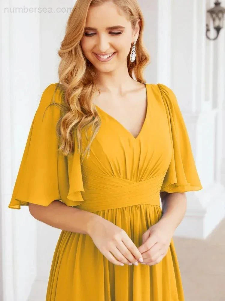 Numbersea Bridesmaid Dresses for Women Wedding Long Party Prom Dress  28068 - Image 6