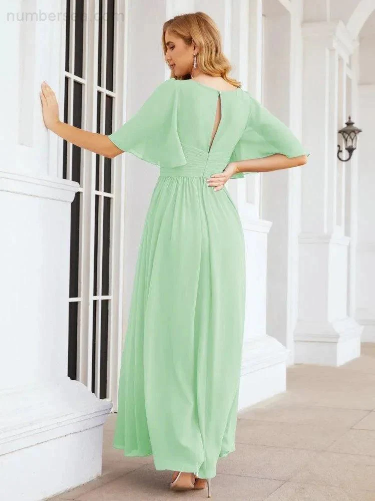 Numbersea Bridesmaid Dresses for Women Wedding Long Party Prom Dress  28068 - Image 65