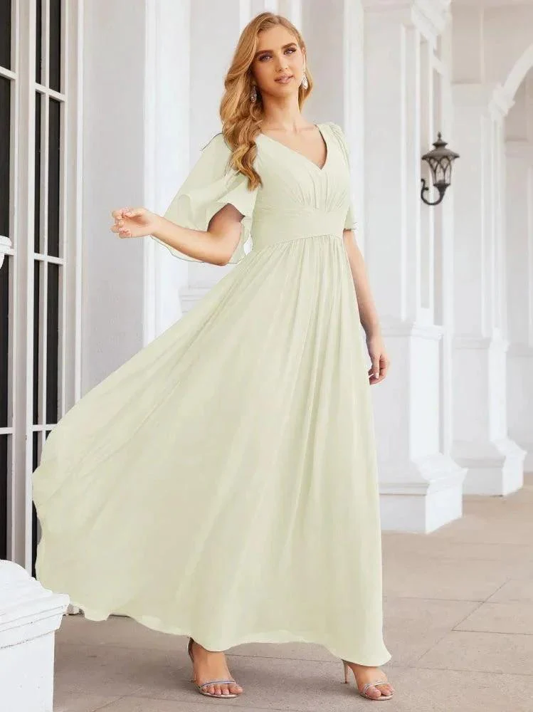 Numbersea Bridesmaid Dresses for Women Wedding Long Party Prom Dress  28068 - Image 76