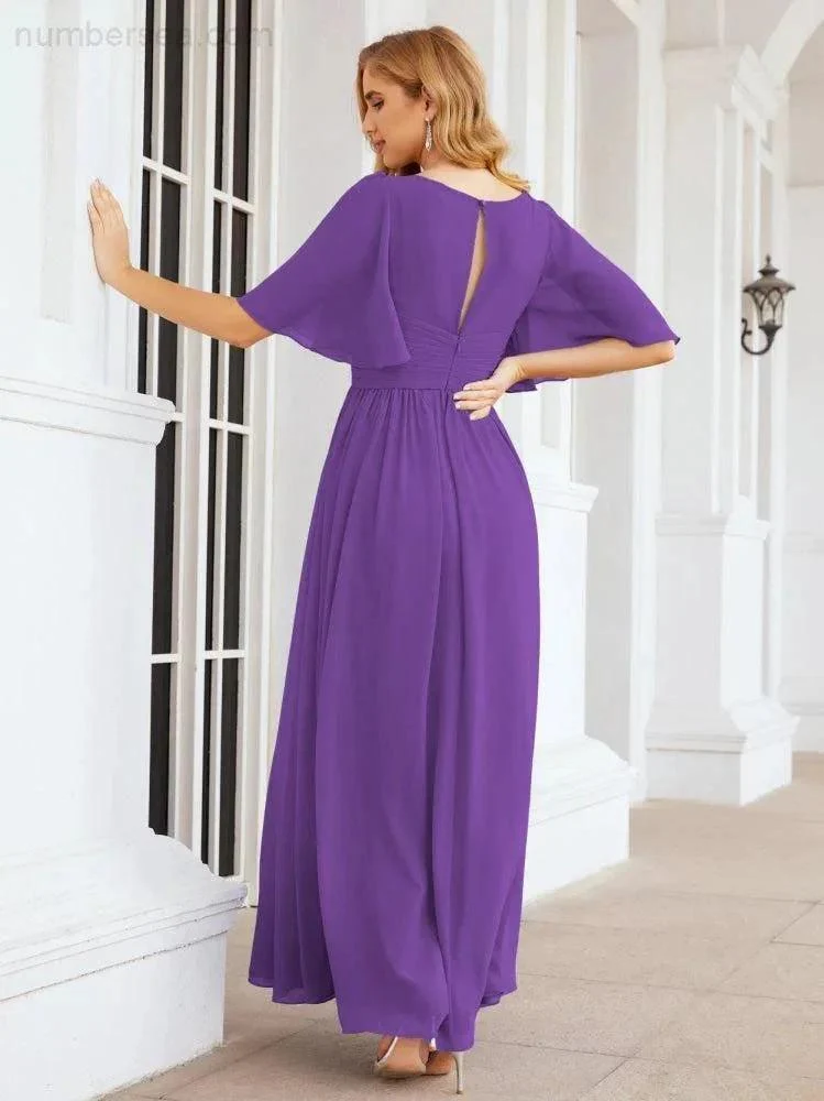 Numbersea Bridesmaid Dresses for Women Wedding Long Party Prom Dress  28068 - Image 83