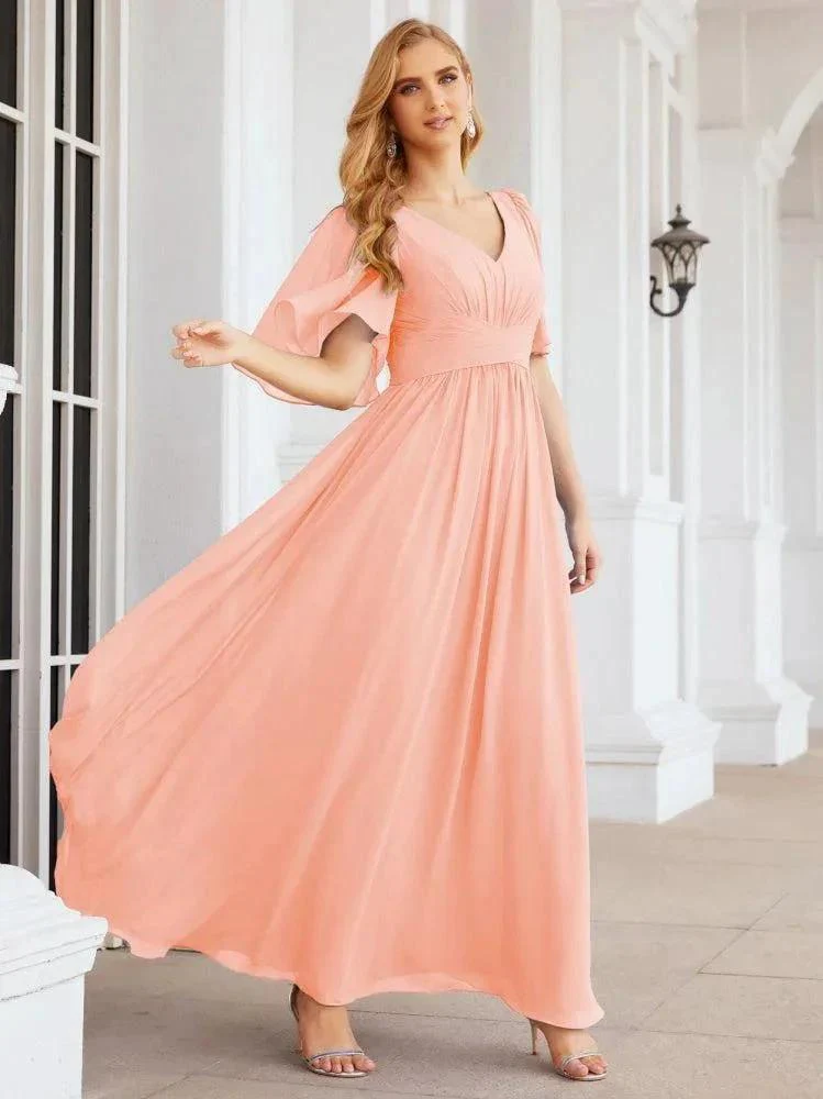 Numbersea Bridesmaid Dresses for Women Wedding Long Party Prom Dress  28068 - Image 85