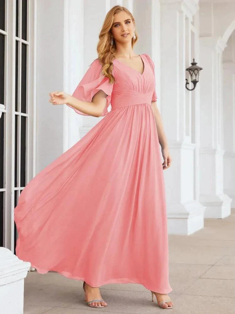 Numbersea Bridesmaid Dresses for Women Wedding Long Party Prom Dress  28068 - Image 88
