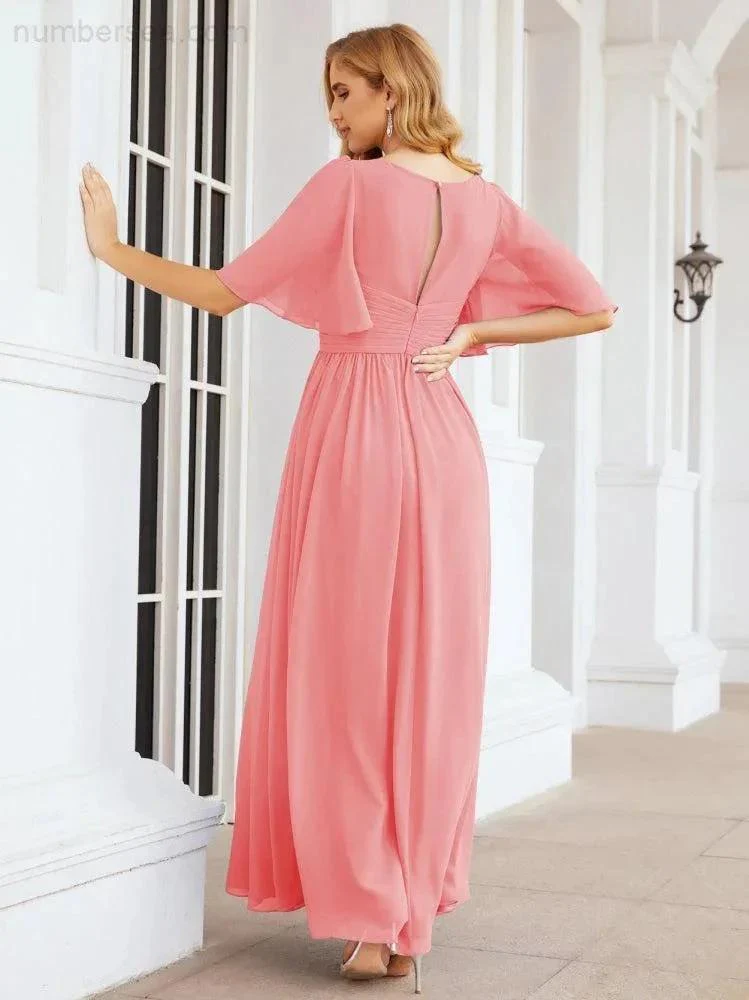 Numbersea Bridesmaid Dresses for Women Wedding Long Party Prom Dress  28068 - Image 89