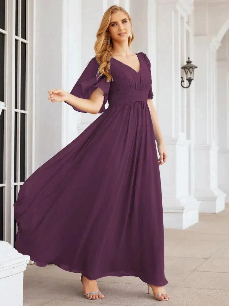 Numbersea Bridesmaid Dresses for Women Wedding Long Party Prom Dress  28068 - Image 91