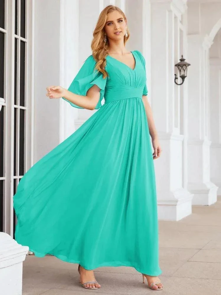 Numbersea Bridesmaid Dresses for Women Wedding Long Party Prom Dress  28068 - Image 94