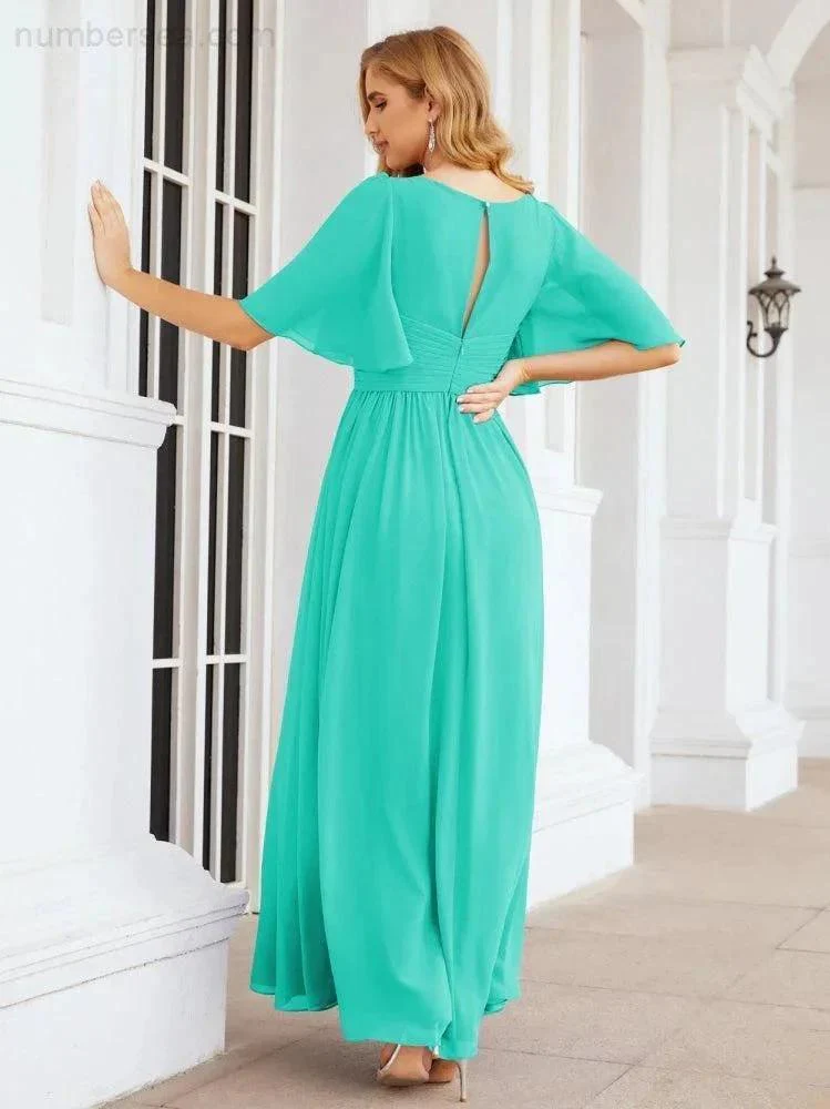 Numbersea Bridesmaid Dresses for Women Wedding Long Party Prom Dress  28068 - Image 95
