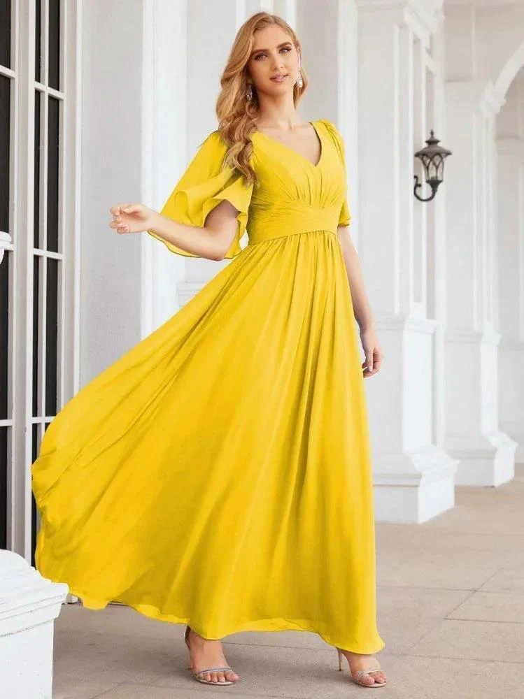 Numbersea Bridesmaid Dresses for Women Wedding Long Party Prom Dress  28068 - Image 97