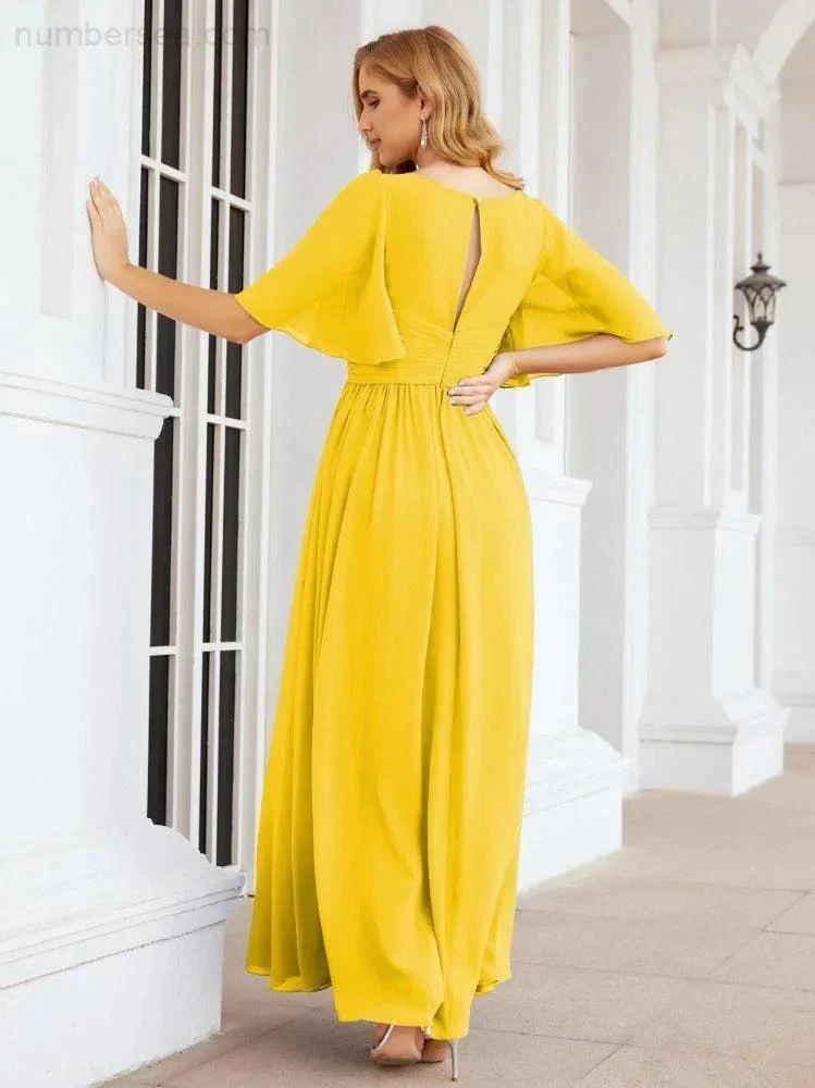 Numbersea Bridesmaid Dresses for Women Wedding Long Party Prom Dress  28068 - Image 98