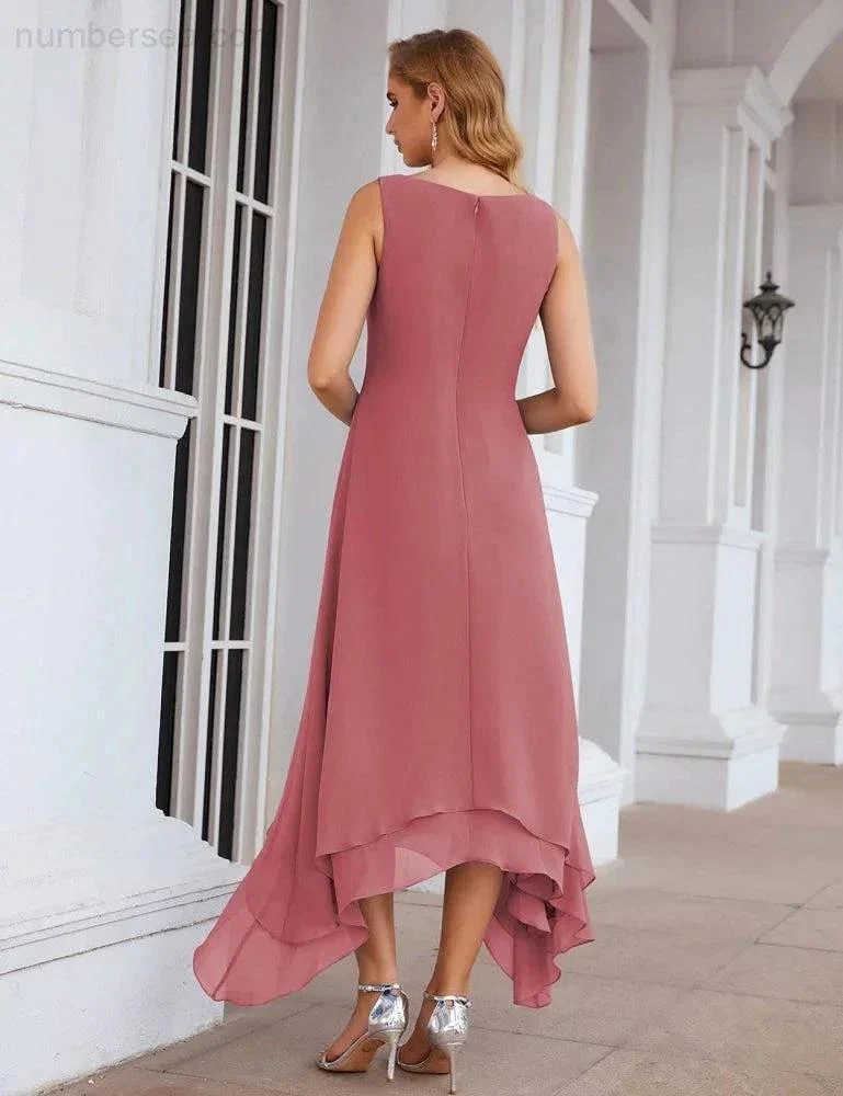 Sunnderly Chiffon Plus Size Mother of Bride Dresses with Jacket Formal Dresses for Wedding SY28073 - Image 13