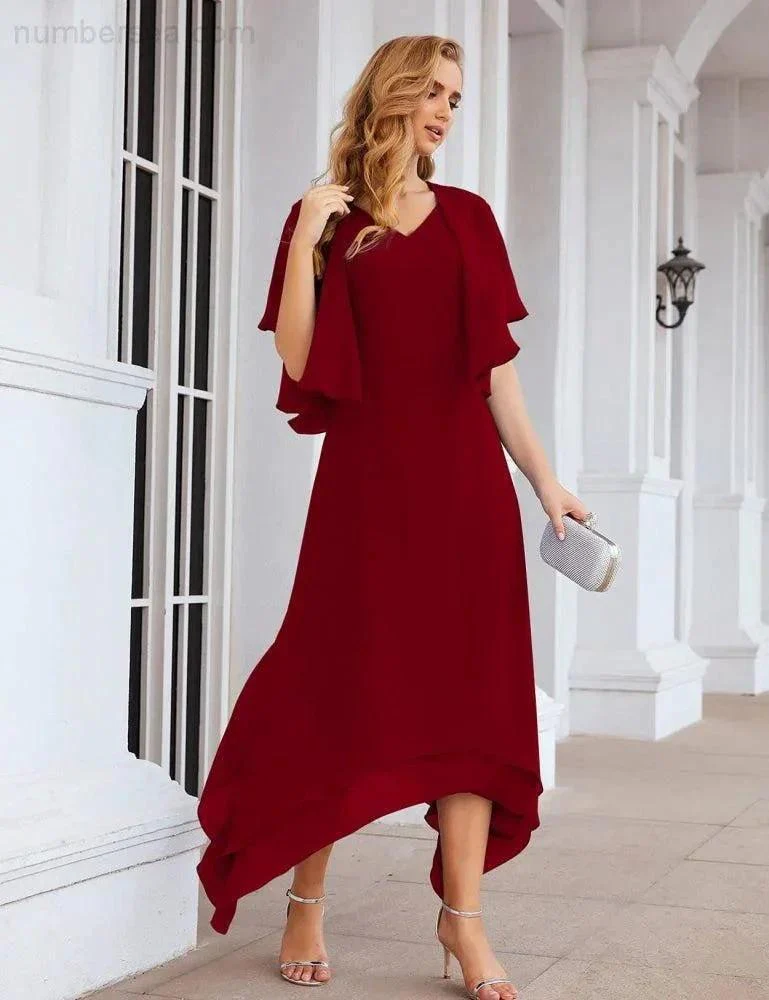 Sunnderly Chiffon Plus Size Mother of Bride Dresses with Jacket Formal Dresses for Wedding SY28073 - Image 30