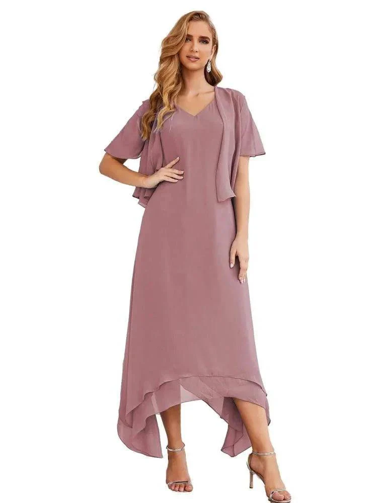 Sunnderly Chiffon Plus Size Mother of Bride Dresses with Jacket Formal Dresses for Wedding SY28073 - Image 31