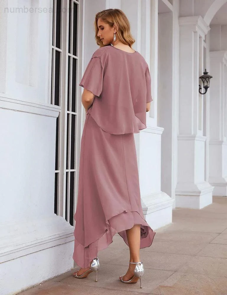 Sunnderly Chiffon Plus Size Mother of Bride Dresses with Jacket Formal Dresses for Wedding SY28073 - Image 32