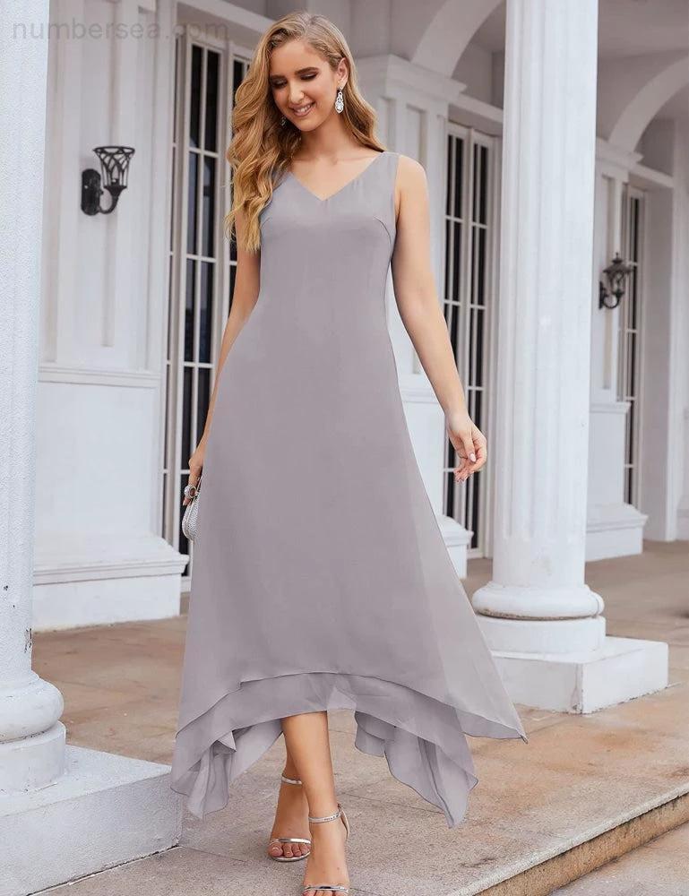 Sunnderly Chiffon Plus Size Mother of Bride Dresses with Jacket Formal Dresses for Wedding SY28073 - Image 44