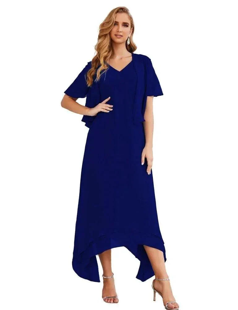 Sunnderly Chiffon Plus Size Mother of Bride Dresses with Jacket Formal Dresses for Wedding SY28073 - Image 56