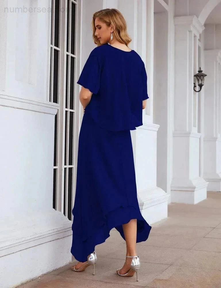 Sunnderly Chiffon Plus Size Mother of Bride Dresses with Jacket Formal Dresses for Wedding SY28073 - Image 57