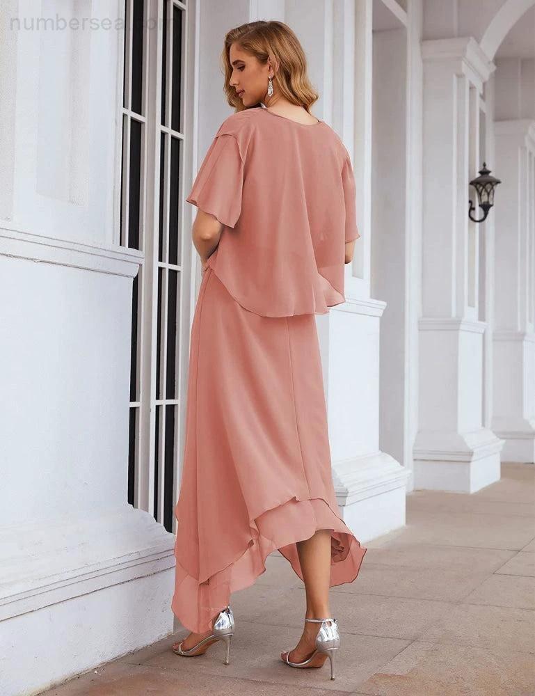 Sunnderly Chiffon Plus Size Mother of Bride Dresses with Jacket Formal Dresses for Wedding SY28073 - Image 67