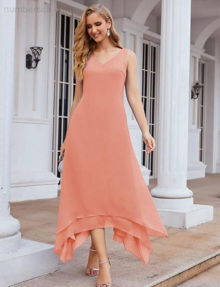 Sunnderly Chiffon Plus Size Mother of Bride Dresses with Jacket Formal Dresses for Wedding SY28073 - Image 9