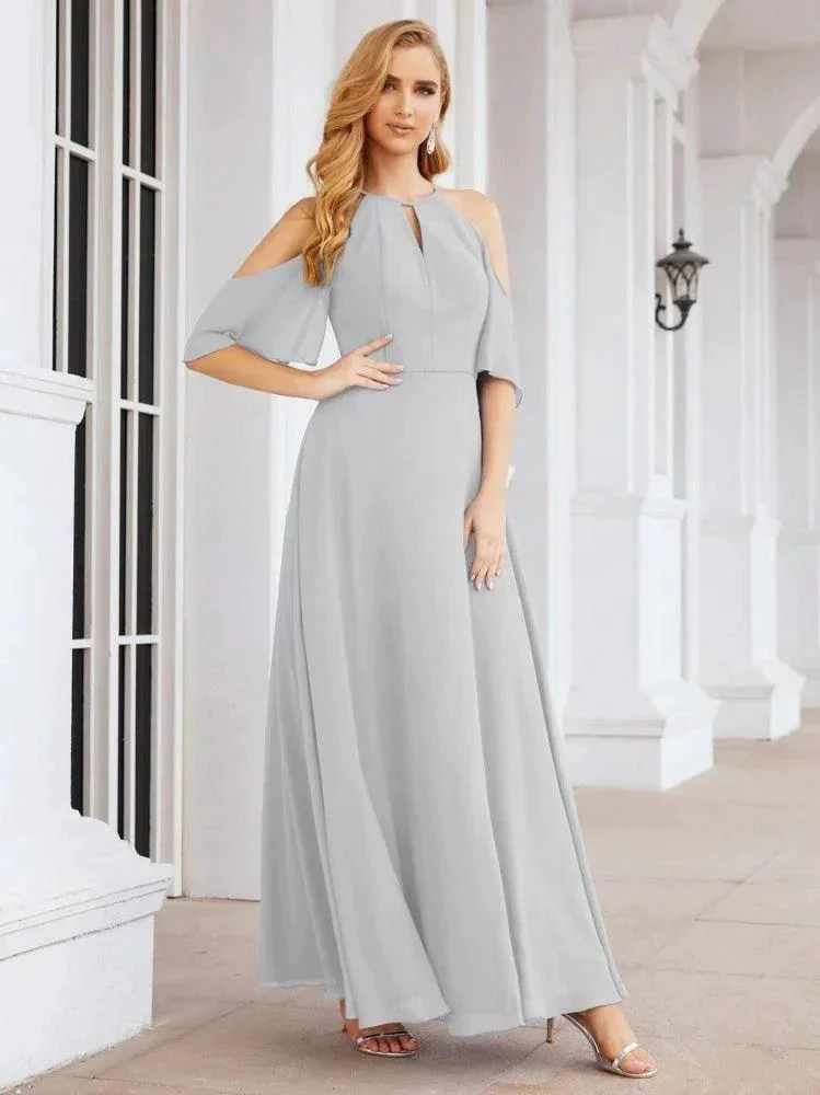 Numbersea Cold Shoulder Bridesmaid Dresses A-Line Long Formal Evening Gowns 28074 - Image 53