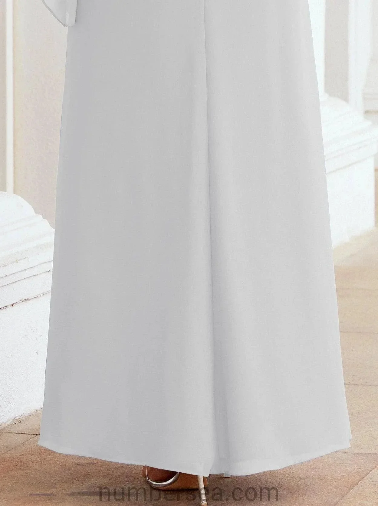 Sunnderly Formal Party Gown Dress Long Mother of The Bride Dresses with Ruffle Cape SY28026 - Image 107