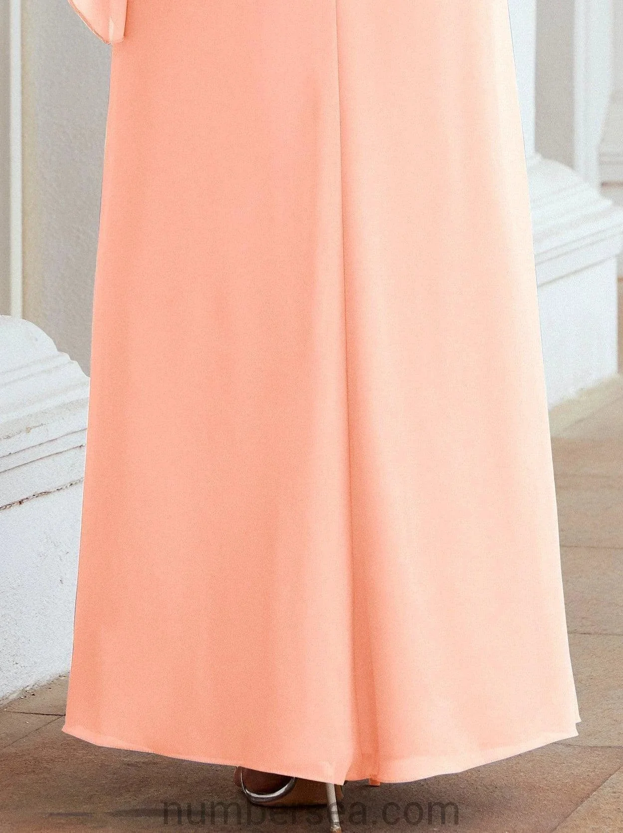 Sunnderly Formal Party Gown Dress Long Mother of The Bride Dresses with Ruffle Cape SY28026 - Image 115